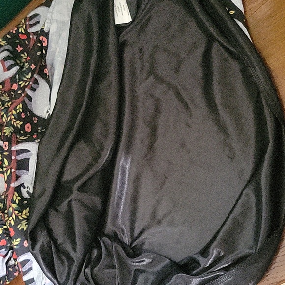 LaVie Lente Black Sloth Floral Print Collared Sleeveless Dress Size S/M - Picture 5 of 7